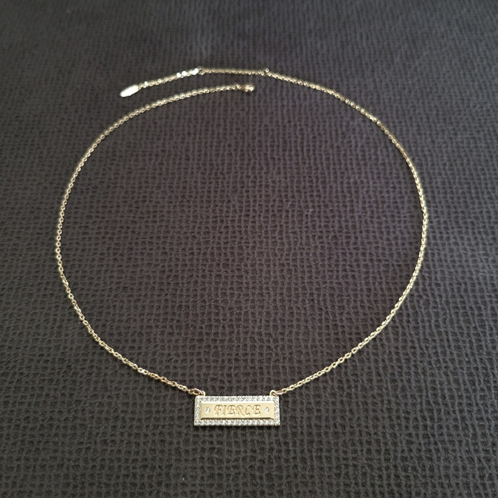 Lulu DK "Fierce"💪 Stationary Bar Necklace - NWOT - Picture 6 of 15